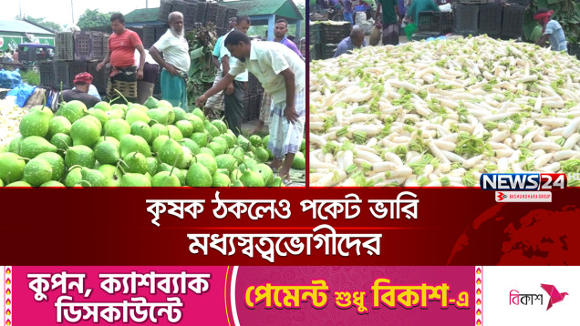 ৩০ টাকার লাউ ঢাকায় এসেই হয়ে যাচ্ছে ৮০-১০০ টাকা! | Vegetable Marke | News24