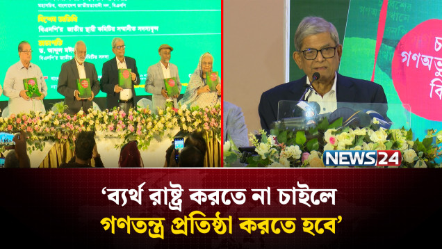 ব্যর্থ রাষ্ট্র করতে না চাইলে গণতন্ত্র প্রতিষ্ঠা করতে হবে: মির্জা ফখরুল | Fakhrul | NEWS24