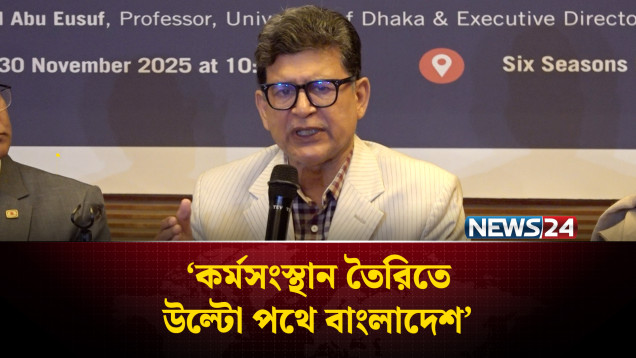 কর্মসংস্থান তৈরিতে উল্টো পথে বাংলাদেশ: ড. হোসেন জিল্লুর রহমান | NEWS24