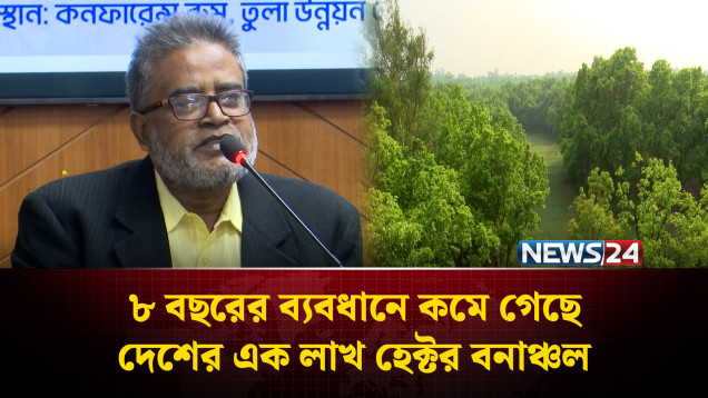 ৮ বছরের ব্যবধানে কমে গেছে দেশের এক লাখ হেক্টর বনাঞ্চল | Forest | NEWS24