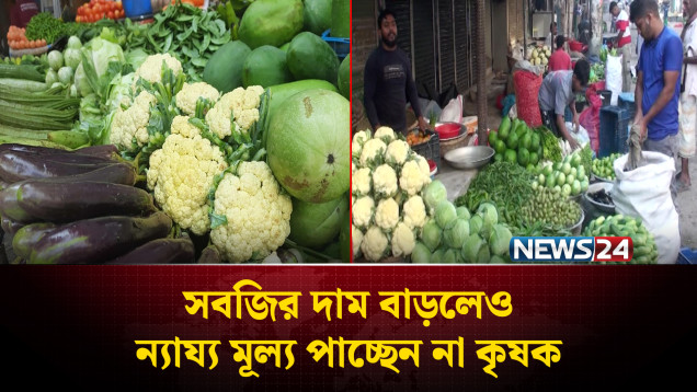 ফরিদপুরের বাজারে সবজির দাম বাড়লেও ন্যায্য মূল্য পাচ্ছেন না কৃষক | Faridpur | NEWS24