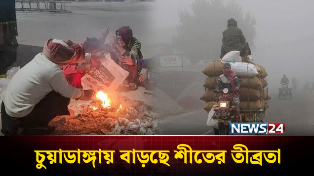 চুয়াডাঙ্গায় বাড়ছে শীতের তীব্রতা | Cold Wave | Chuadanga | NEWS24