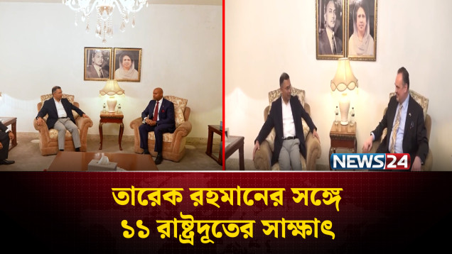 তারেক রহমানের সঙ্গে ১১ রাষ্ট্রদূতের সাক্ষাৎ: নির্বাচনসহ নানা বিষয়ে আলোচনা | NEWS24