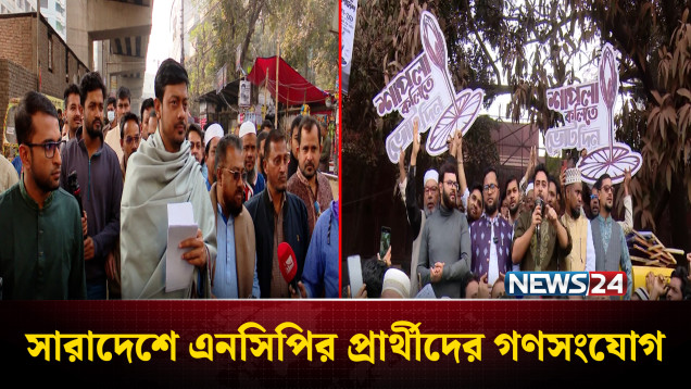 সারাদেশে এনসিপির প্রার্থীদের গণসংযোগ | NCP | Election | NEWS24