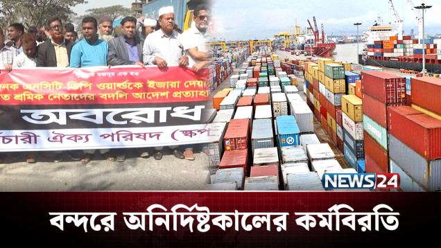 বিদেশিদের হাতে দায়িত্ব না দেয়ার দাবিতে কর্মবিরতি | CTG Port | News24