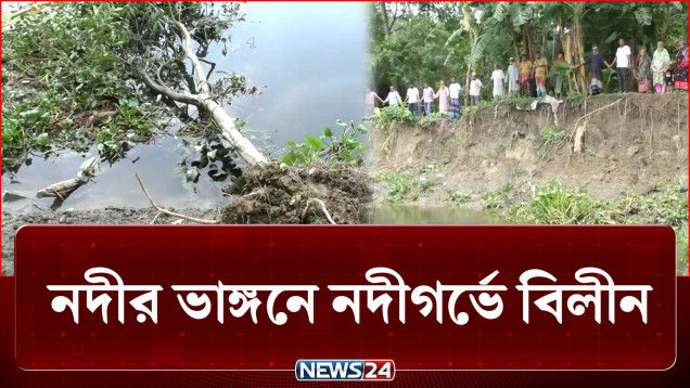 বিলীন হতে চলেছে পুরো এলাকা, কোথায় যাবে তারা? | River Erosion | NEWS24