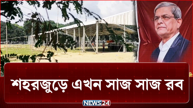 কাল ঠাকুরগাঁও যাচ্ছেন রাষ্ট্রপতি, শহরজুড়ে সাজ সাজ রব | President | Thakurgaon | NEWS24