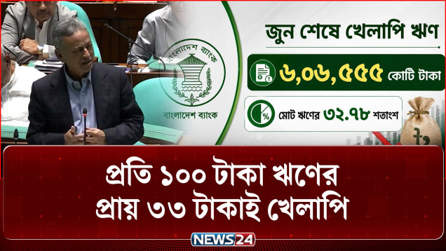 রাষ্ট্রায়ত্ত ৬ ব্যাংকে খেলাপি ঋণ প্রায় দেড় লাখ কোটি টাকা: অর্থমন্ত্রী | Default Loan | NEWS24