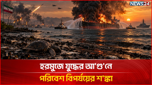 তেল দূষণে হু'ম'কিতে উপসাগরের জলজ পরিবেশ ও পানির উৎস | Oil Pollution | NEWS24