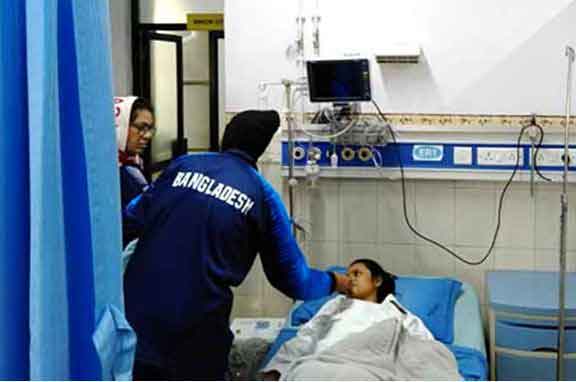 এশীয় গেমসে সোনা জয়ী প্রিয়া হাসপাতালে