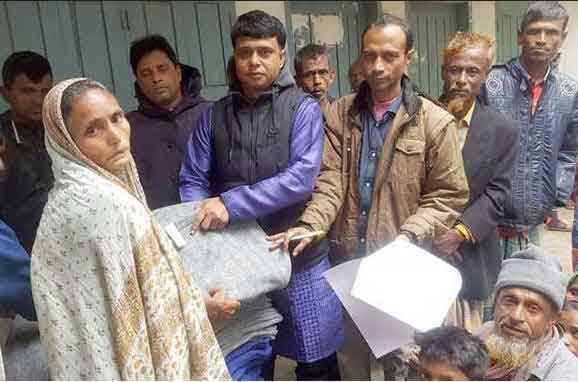 দিরাইয়ে অসহায়দের মাঝে শীতবস্ত্র বিতরণ