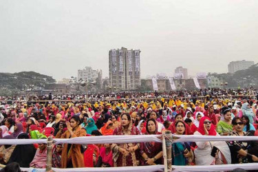 নারায়ণগঞ্জে প্রধানমন্ত্রীর জনসভাস্থল জনসমুদ্রে পরিণত