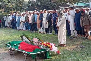 চাঁপাইনবাবগঞ্জে গোলাম আরিফ টিপুর জানাজা অনুষ্ঠিত