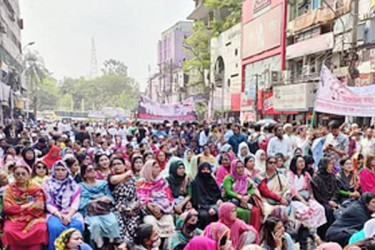 বঙ্গবন্ধু অ্যাভিনিউয়ে আওয়ামী লীগের সমাবেশ