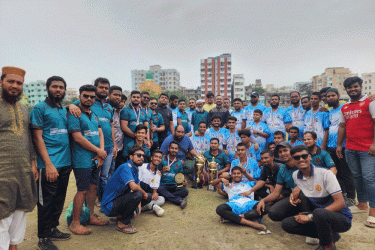 মাদক-সন্ত্রাস থেকে যুব সমাজকে রক্ষায় এক্স ক্যাডেটদের প্রীতি ফুটবল ম্যাচ