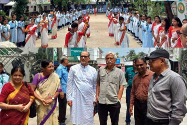 জাফর ইকবালকে কাছে পেয়ে উল্লসিত শিক্ষার্থীরা