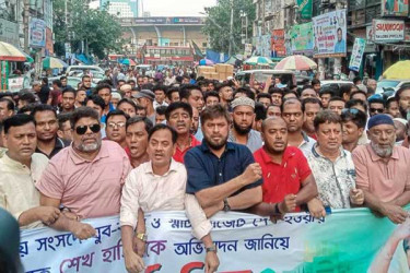 বাজেটকে স্বাগত জানিয়ে যুবলীগের আনন্দ মিছিল