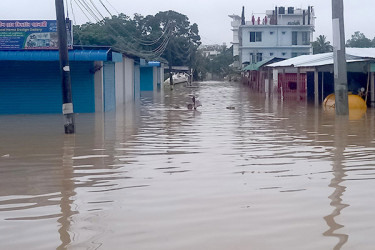 খাগড়াছড়ির বিস্তীর্ণ এলাকাজুড়ে বন্যা