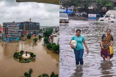 গুজরাটে ভয়াবহ বন্যায় নিহতের সংখ্যা দাঁড়িয়েছে ২৮ জনে 