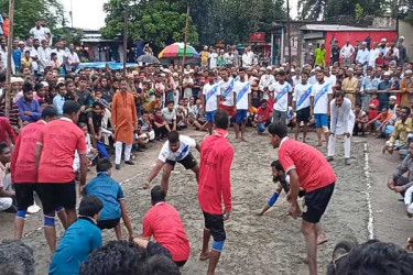 শরীয়তপুরে হয়ে গেল গ্রামবাংলার ঐতিহ্যবাহী কাবাডি খেলা