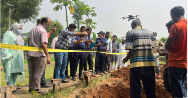 বিএনপি নেতা হারিছ চৌধুরীর পরিচয় নিশ্চিতের জন্য লাশ উত্তোলন