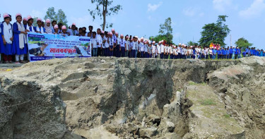 সিরাজগঞ্জে যমুনার তীররক্ষা বাঁধ প্রকল্পের কাজ দ্রুত সমাপ্তের দাবি