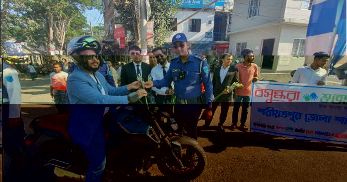 ট্রাফিক আইন মেনে চলতে চালকদের সচেতন করল বসুন্ধরা শুভসংঘ