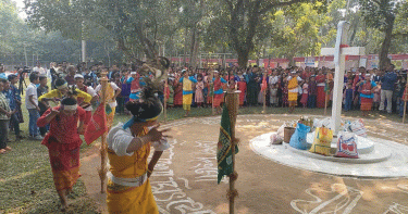 শেরপুরে গারো সম্প্রদায়ের ‘ওয়ানগালা’ উৎসব