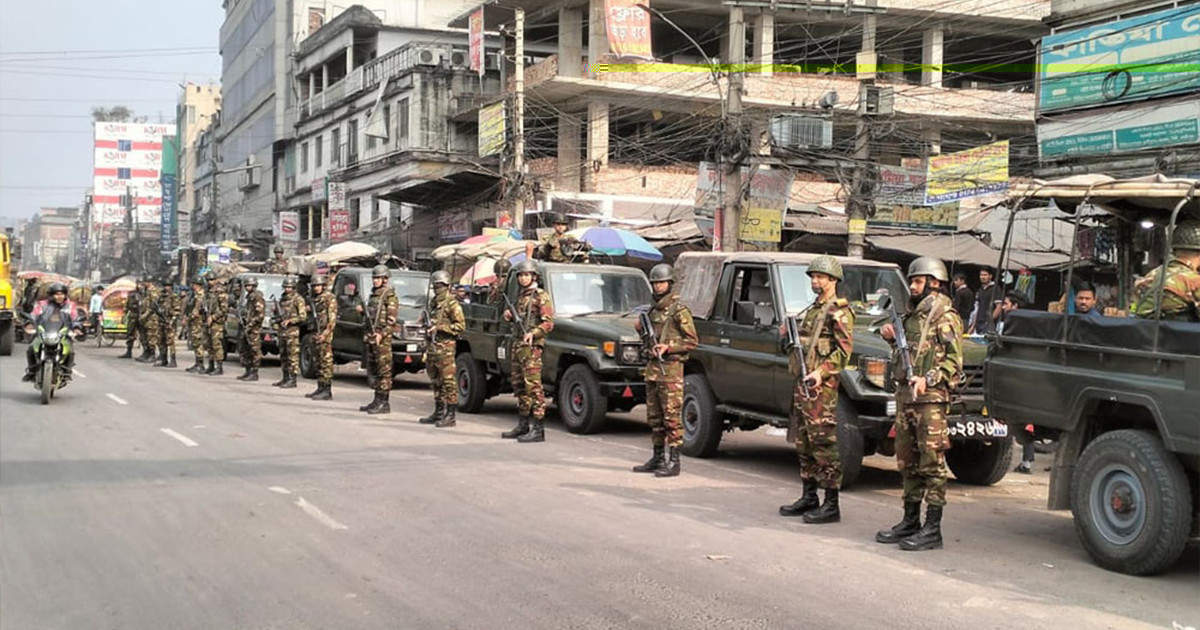 ইজতেমা মাঠে আইনশৃঙ্খলা রক্ষায় সেনাবাহিনীর টহল জোরদার