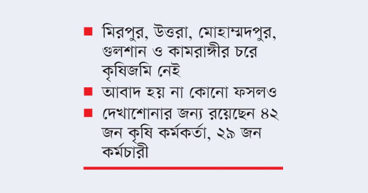 নেই কৃষিজমি, রাজধানীতে কী কাজ কৃষি কর্মকর্তাদের