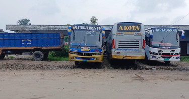 রাজবাড়ী-কুষ্টিয়া সড়কে বাস চলাচল বন্ধ, দুর্ভোগে যাত্রীরা