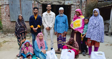 অসহায় নারীদের পাশে দাঁড়ালো বসুন্ধরা শুভসংঘ বশেমুরকৃবি শাখা