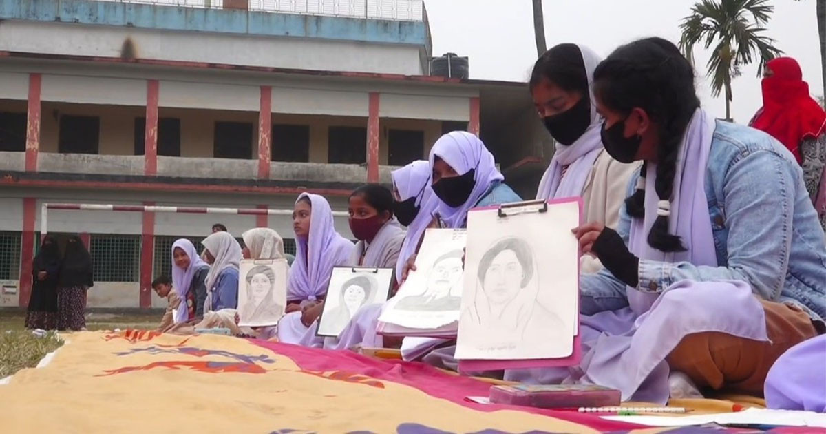 বগুড়ায় জিয়াউর রহমানের জন্মবার্ষিকীতে চিত্রাঙ্কন প্রতিযোগিতা