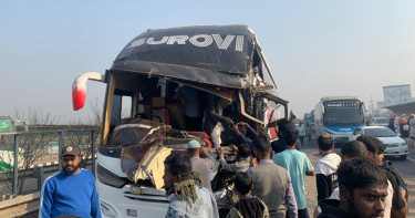 ঢাকা-মাওয়া এক্সপ্রেসওয়েতে ৩ যানবাহনের সংঘর্ষ আহত ৫