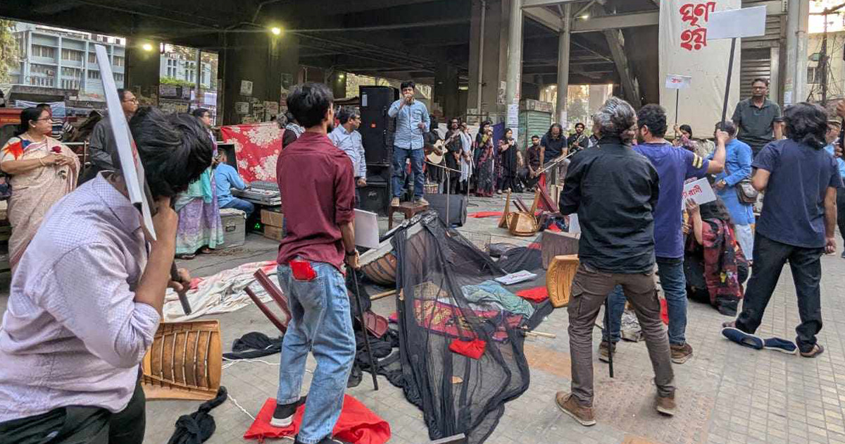 যশোর হত্যাকাণ্ড দিবসে উদীচীর প্রতিবাদী সাংস্কৃতিক সমাবেশ