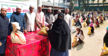 রোজাদারদের মাঝে জামায়াতে ইসলামীর খাদ্য সামগ্রী বিতরণ