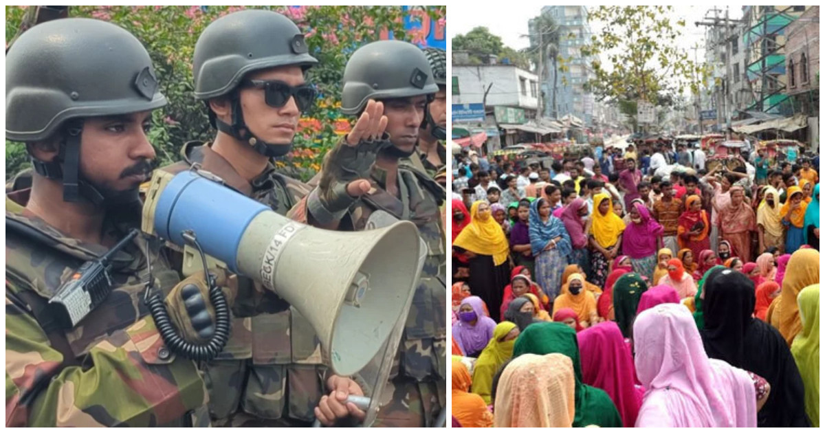 সেনাবাহিনীর সাত মিনিটের আল্টিমেটাম, এক মিনিটেই অবরোধ প্রত্যাহার