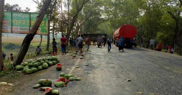 ট্রাক-মোটরসাইকেল-রিকশার ত্রিমুখী সংঘর্ষে ঝরল দুই প্রাণ