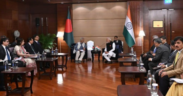 ৪০ মিনিটের বৈঠকে যেসব বিষয়ে আলোচনা করেন ড. ইউনূস-মোদি