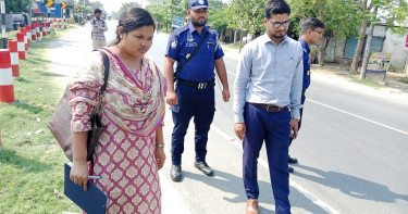 দিনাজপু‌রে উচ্চমাত্রার হর্ন ব‌্যবহা‌র করায় জ‌রিমানা