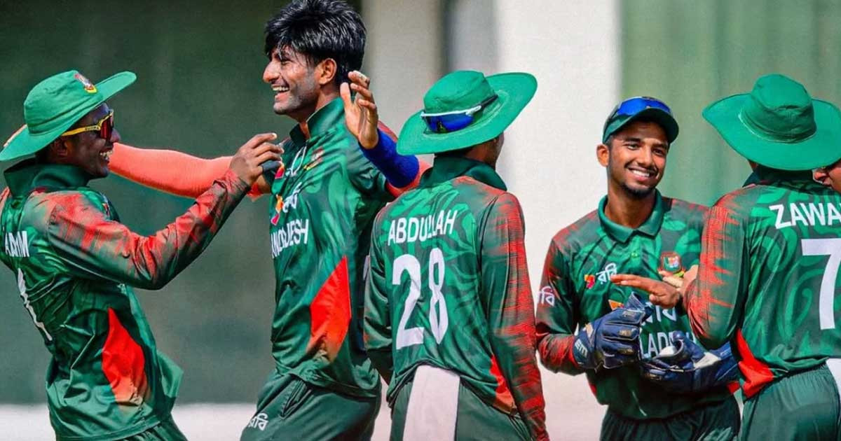 শ্রীলঙ্কার বিপক্ষে ১৪৬ রানের বড় জয় পেলো যুব টাইগাররা