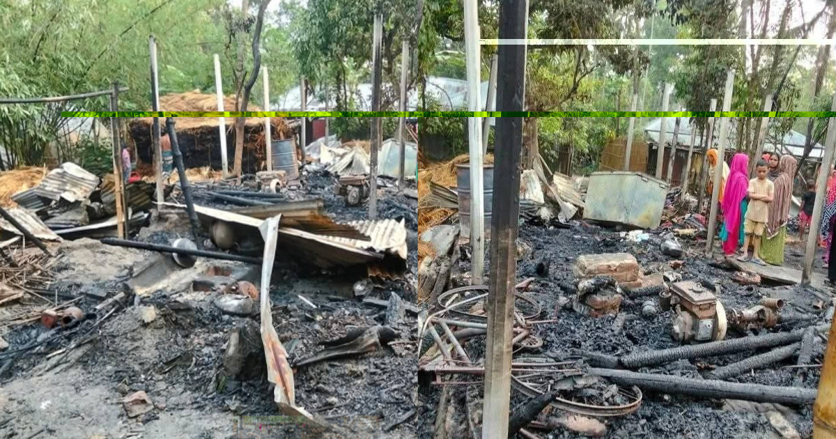 ভয়াবহ আগুনে পুড়ে নিঃস্ব পরিবার, দগ্ধ দম্পতি হাসপাতালে