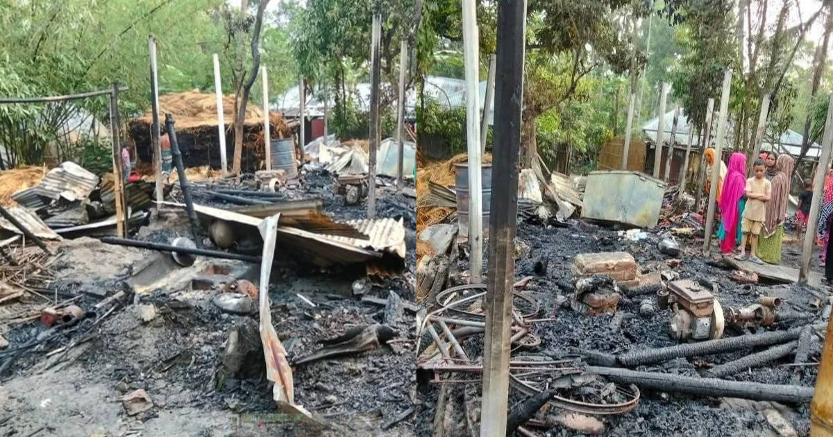 ভয়াবহ আগুনে পুড়ে নিঃস্ব পরিবার, দগ্ধ দম্পতি হাসপাতালে