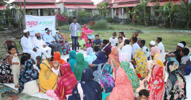 বজ্রপাতের দুর্ঘটনা এড়াতে আশ্রয়ণের বাসিন্দাদের নিয়ে বসুন্ধরা শুভসংঘের সচেতনতা সভা