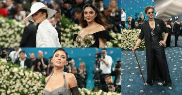 মেট গালায় 'কিং' বেশে শাহরুখ, দ্যুতি ছড়ালেন আরও যারা