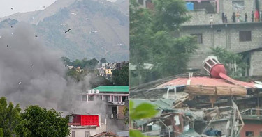 ভারতের ক্ষেপণাস্ত্র হামলা, পাকিস্তানের জবাব
