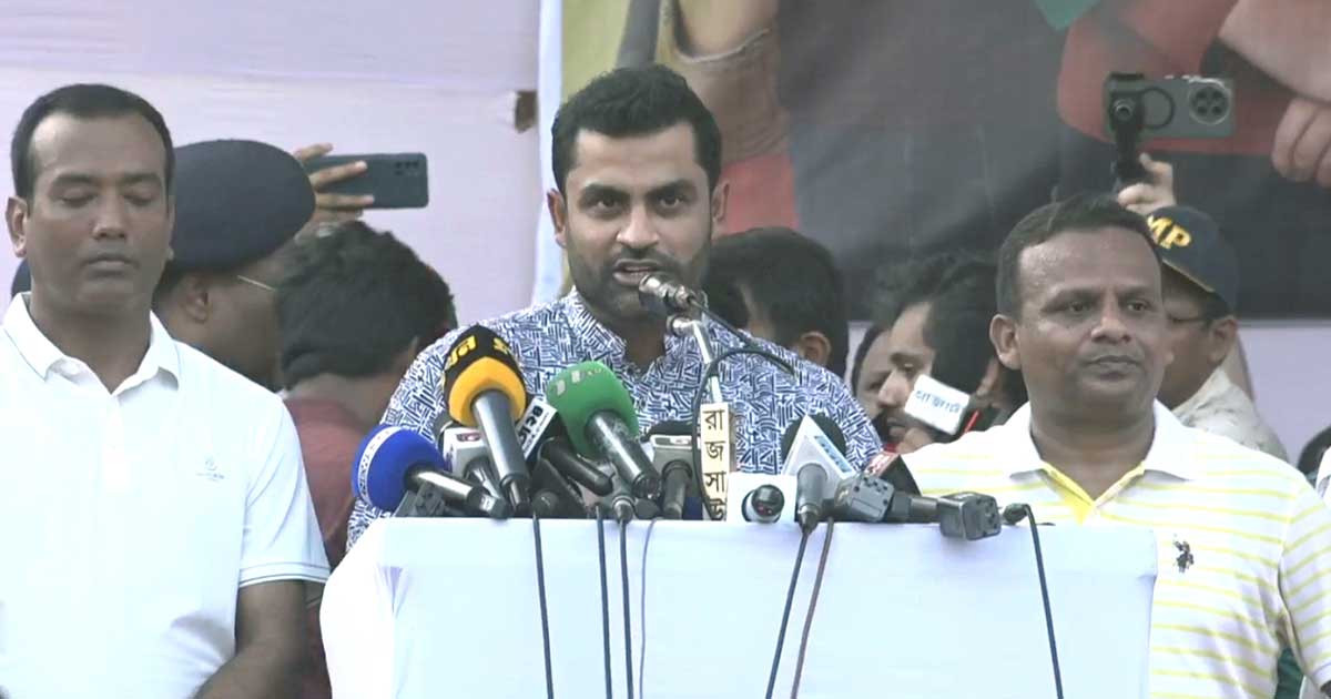 বিএনপির তারুণ্যের সমাবেশে যোগ দিয়ে যা বললেন তামিম ইকবাল