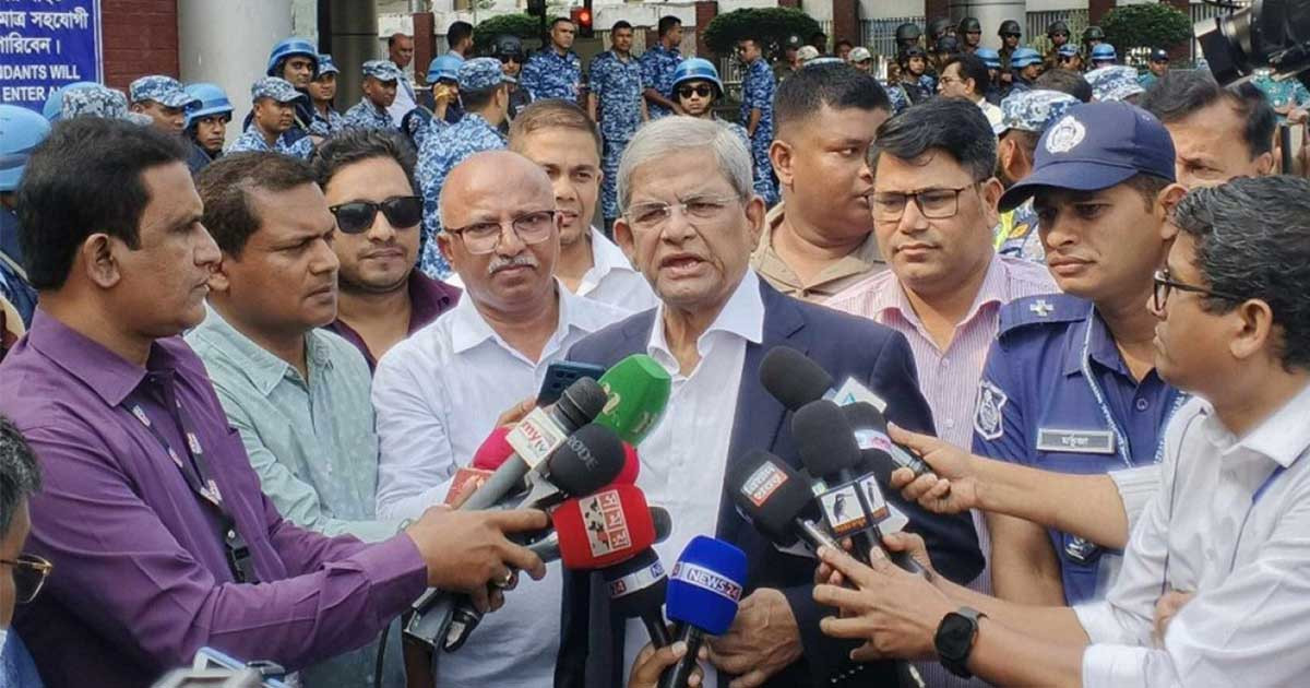 আইনি প্রক্রিয়ায় আ. লীগকে নিষিদ্ধ করা উচিত বলে জানিয়েছিলাম: মির্জা ফখরুল