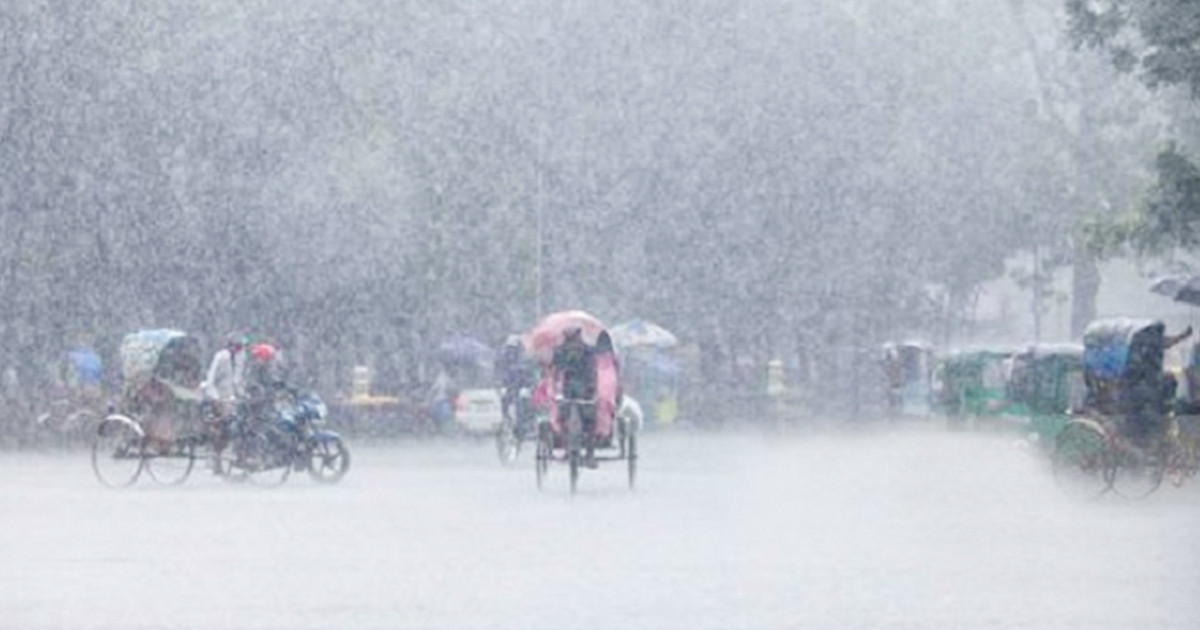 টানা ও ভারী বৃষ্টিপাতের বিষয়ে দুঃসংবাদ দিলো আবহাওয়া অফিস