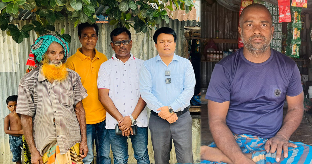 পাবনায় প্রতিবন্ধী মালেকের পাশে বসুন্ধরা শুভসংঘ